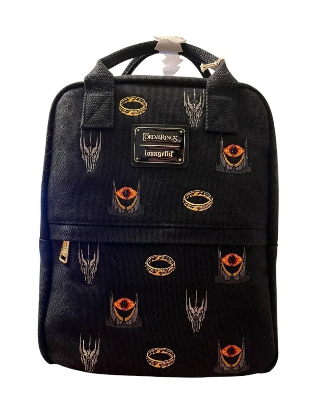 Loungefly Lord of the Rings Sauron Canvas Mini Backpack Ltd Ed Embroidered NWT